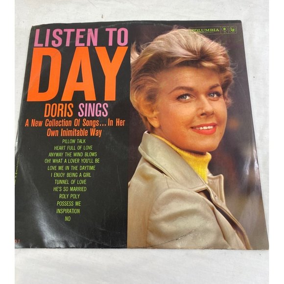 Vintage Listen to day Doris sings Doris Day vinyl record